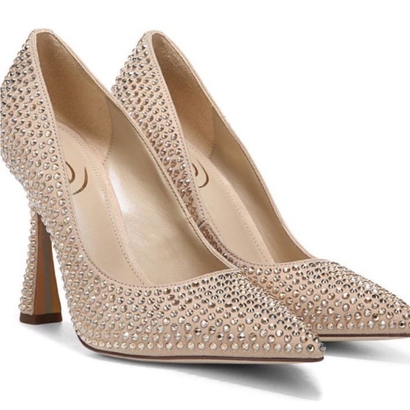 Badgley Mischka Shoes - Like new! Sam Edelman Antonia Sesame Glitz Pointed Toe Slip On Fashion Pumps